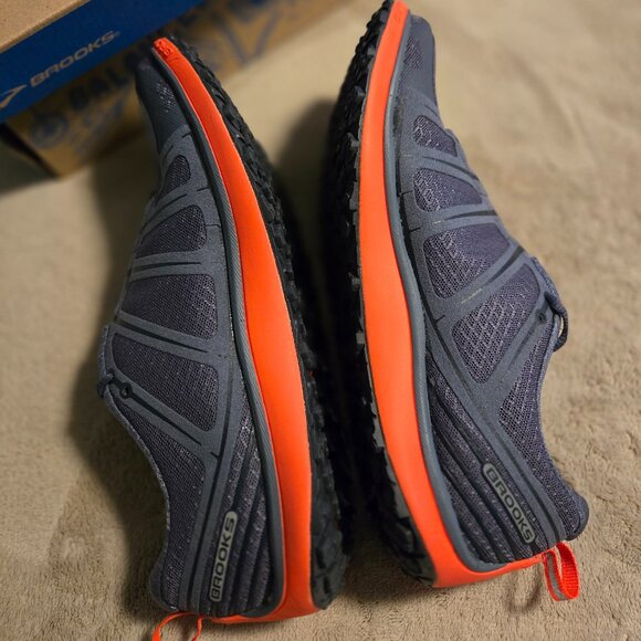 Brooks PureGrit 2 All Terrain Denim Ombre/Coral Split-Toe Trail Run Hiker 120133 - Picture 3 of 16